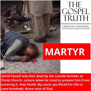 The martyrdom of Zahid Yousaf (Photo credit: Gospel Truth Newspaper)